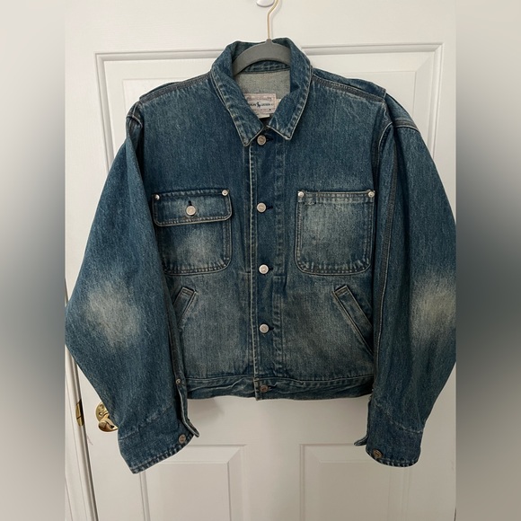 Vtg 80’s Ralph Lauren Authentic Dungarees Denim Jacket 🇺🇸 - Picture 3 of 15